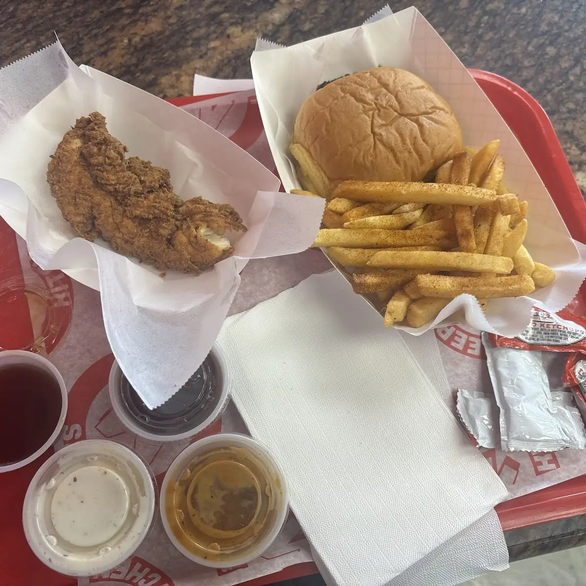 Crispy Chicken Steak with Corn Fries