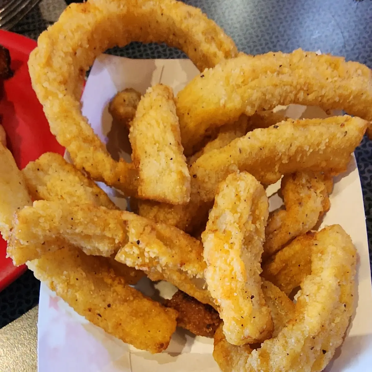 Onion Rings Mayo American Cheese