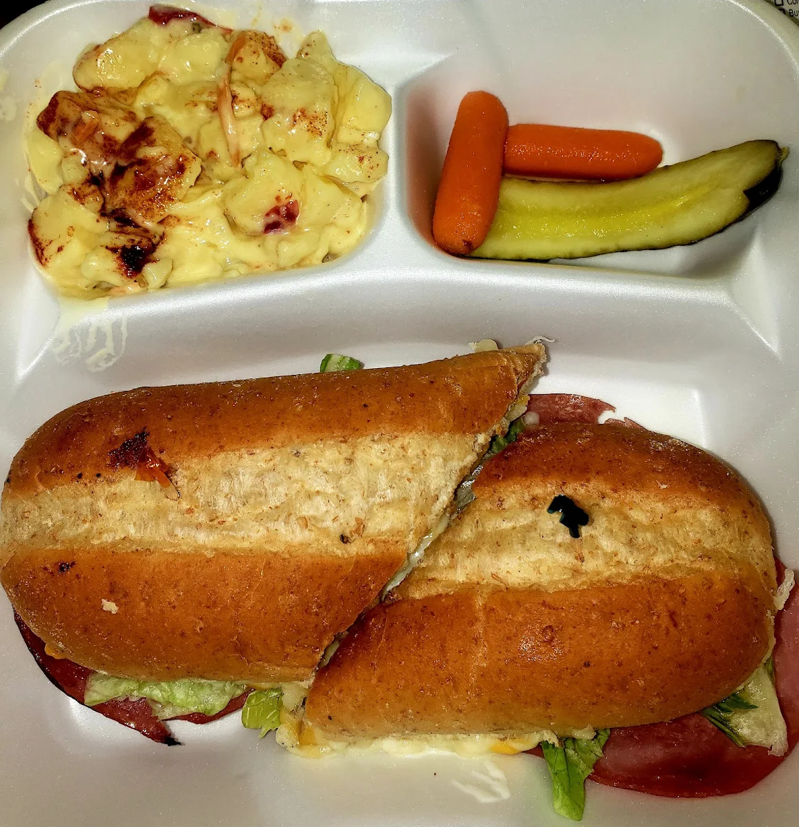 Sub- Baked with Potato Salad