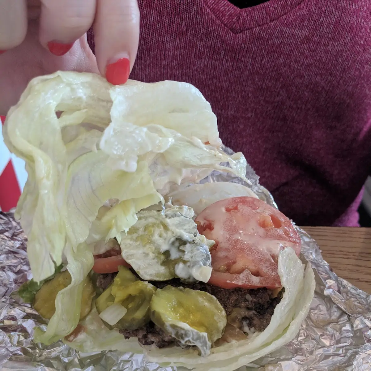 Bacon Cheese Burger Lettuce Wraps