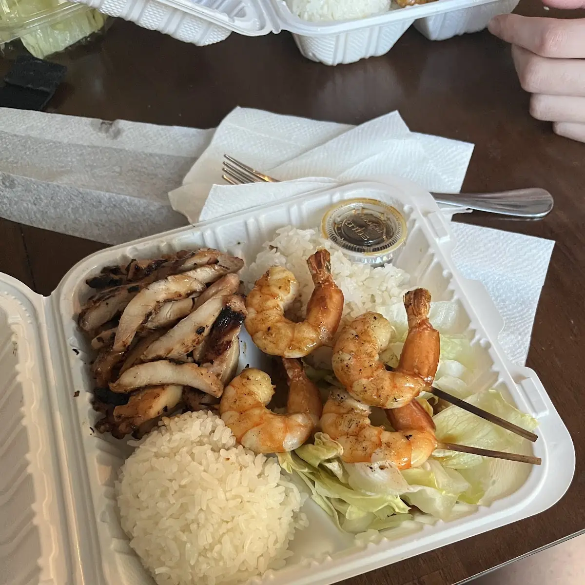 Shrimp and Chicken Teriyaki