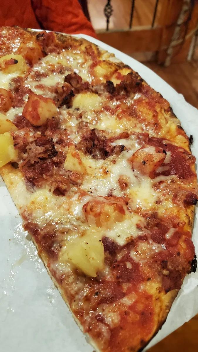 Pizza Extra Cheese Double Bacon and Bring You Own Pineapple
