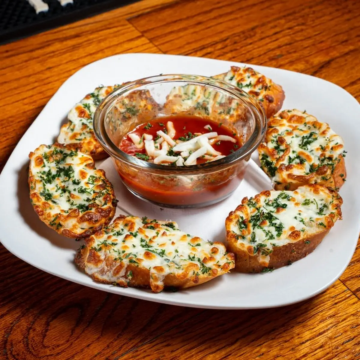 With Garlic Bread