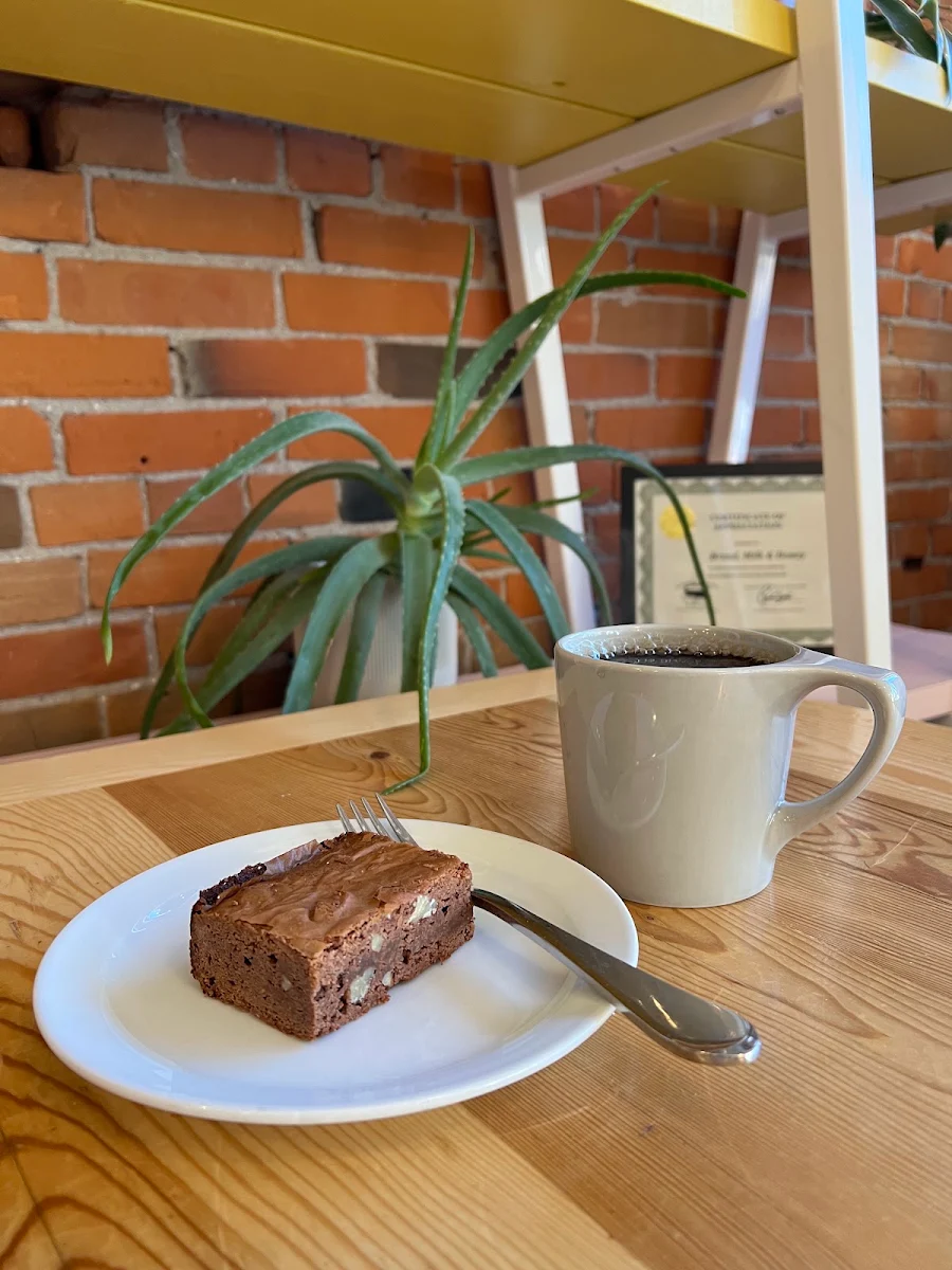 Pecan Brownie, Bread Milk & Honey Cafe