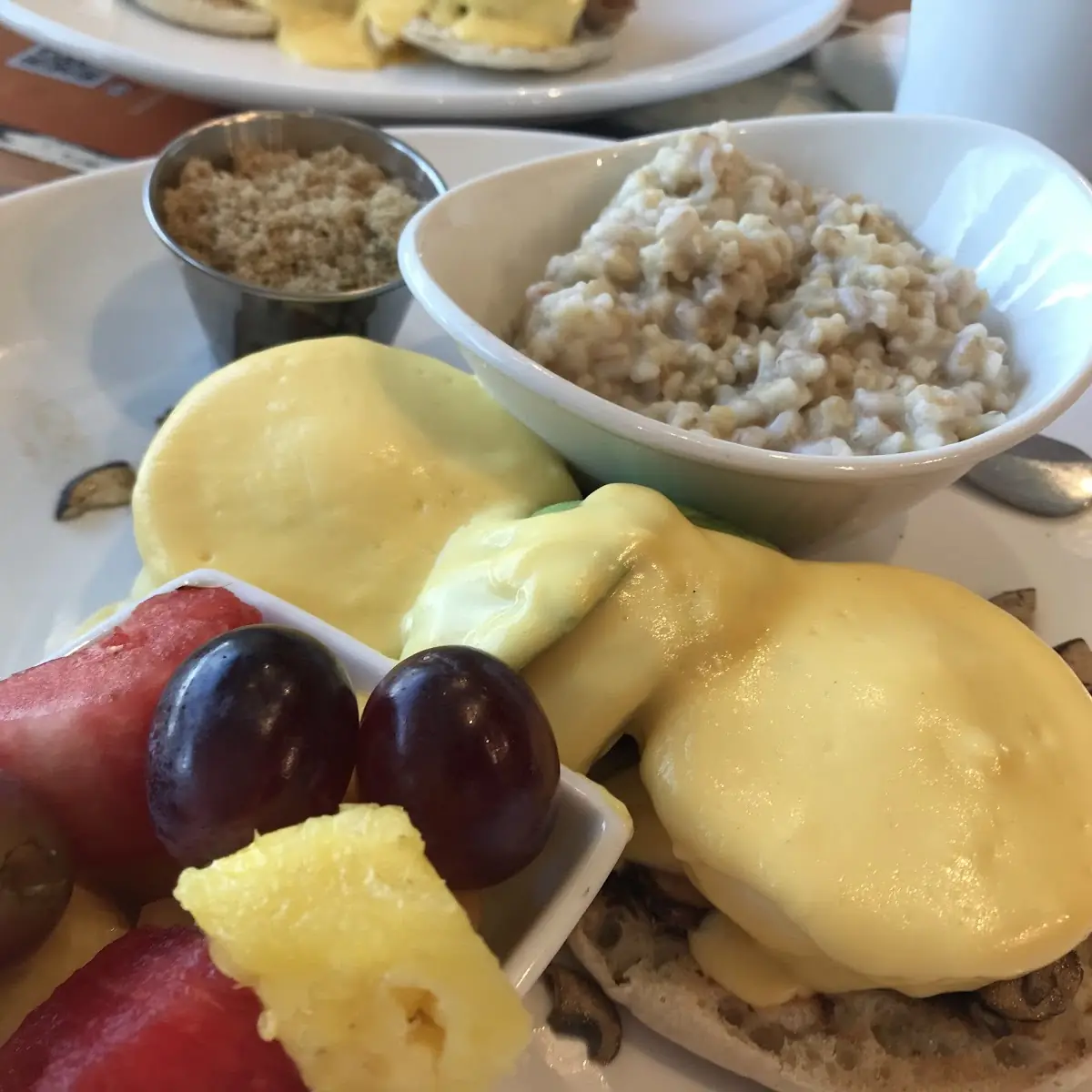 Egg Benedict with Fruits