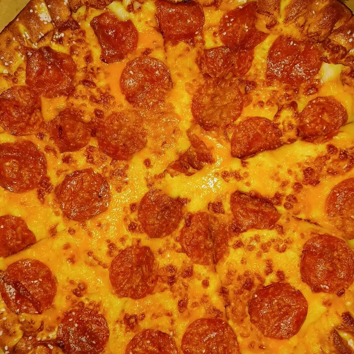 Stuffed Pretzel Crust Pizza Pepperoni