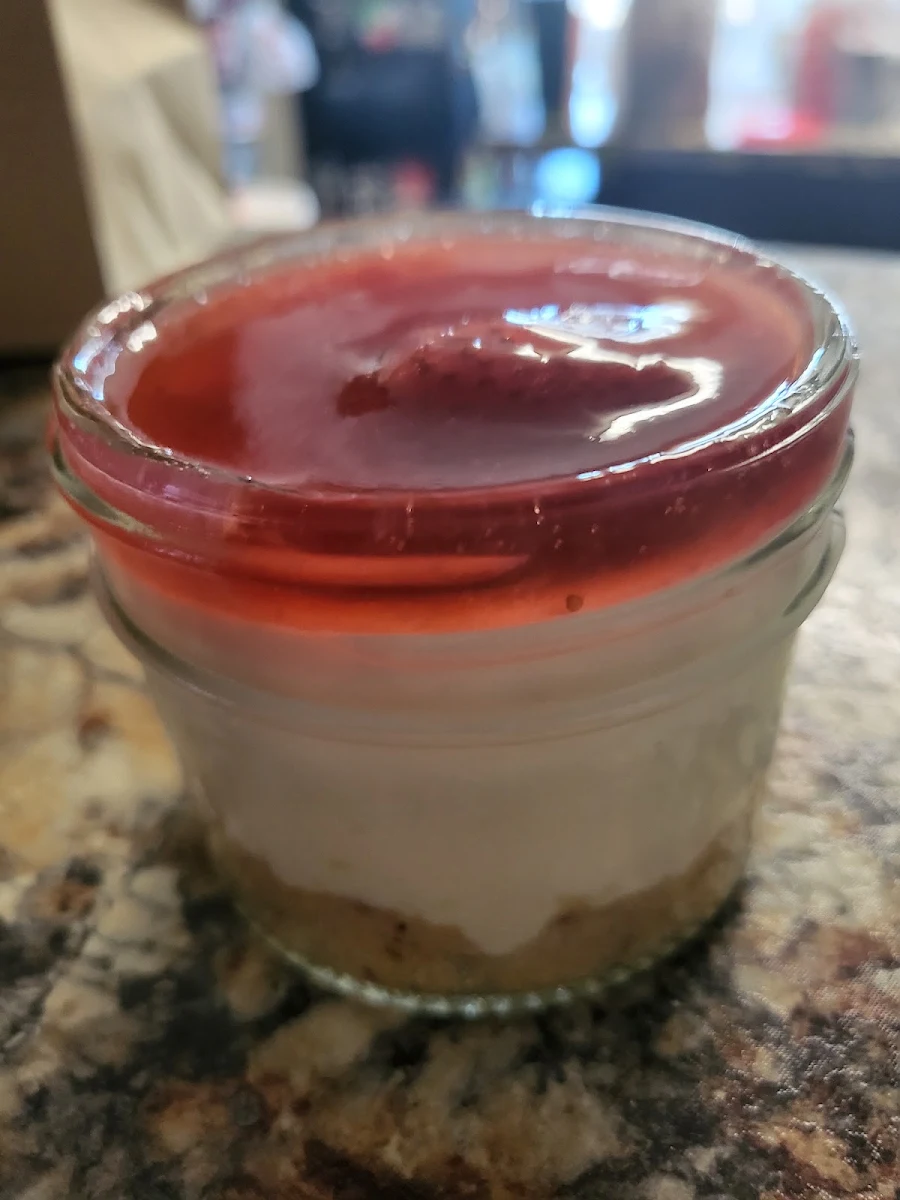 Sugar-Free Strawberry Cheesecake
