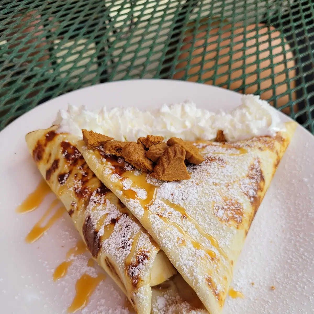 Peach Cobbler Crêpe