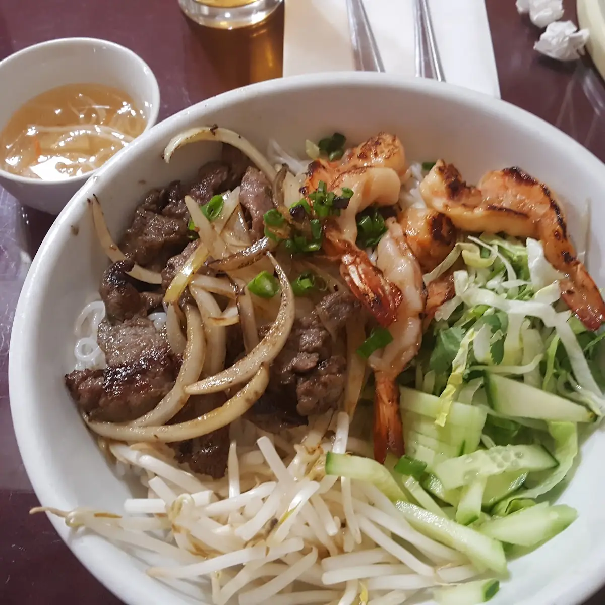 Salad Bowl with Grilled Shrimp