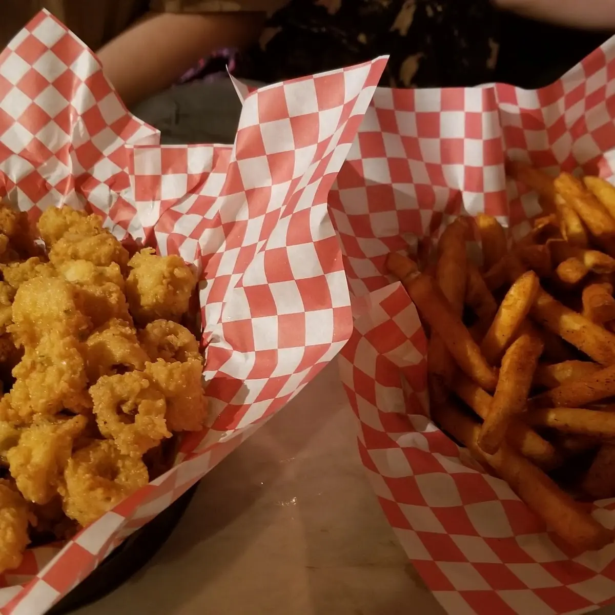 Fried Calamari and Cajun Fries