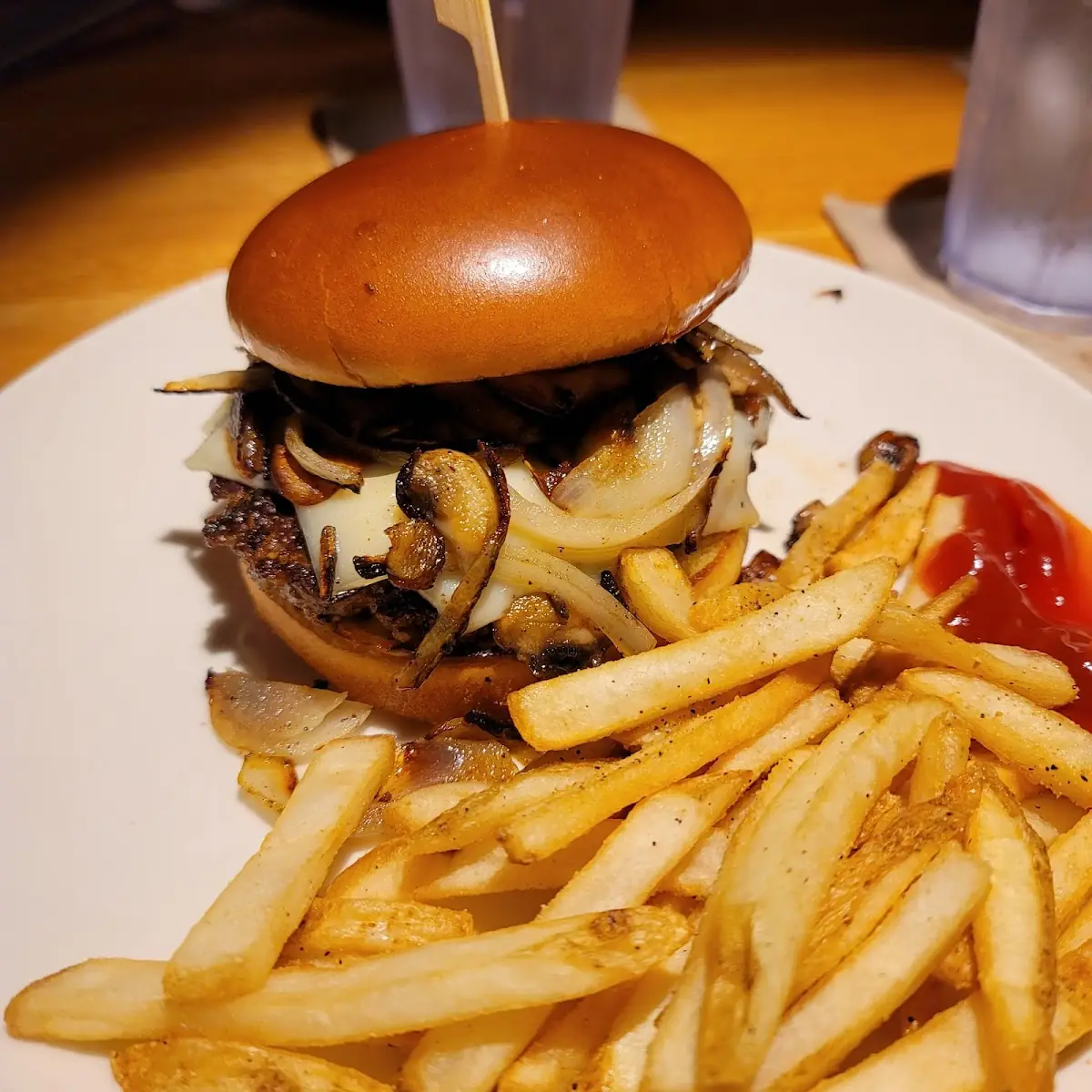 Mushroom Swiss Burger