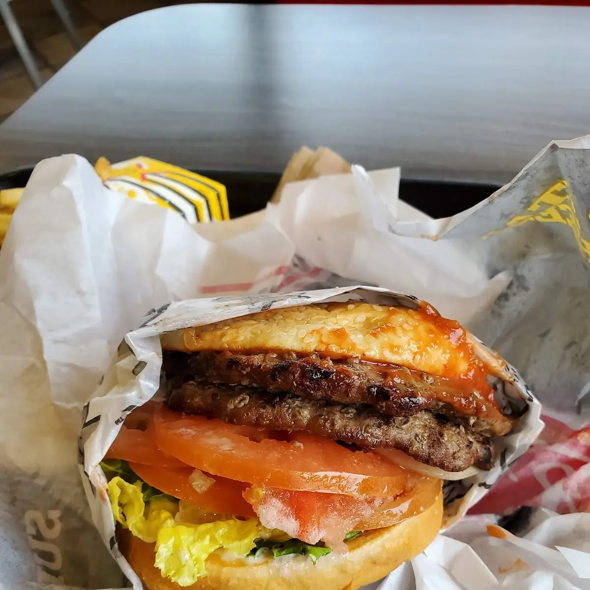 Double Super Star Cheese Burger Combo Meal