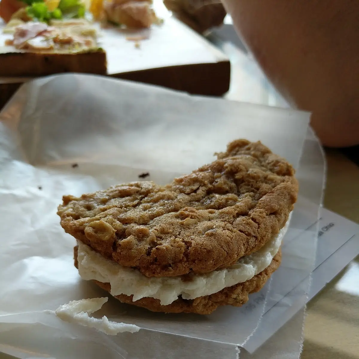 Oatmeal Cream Cookie Sandwich
