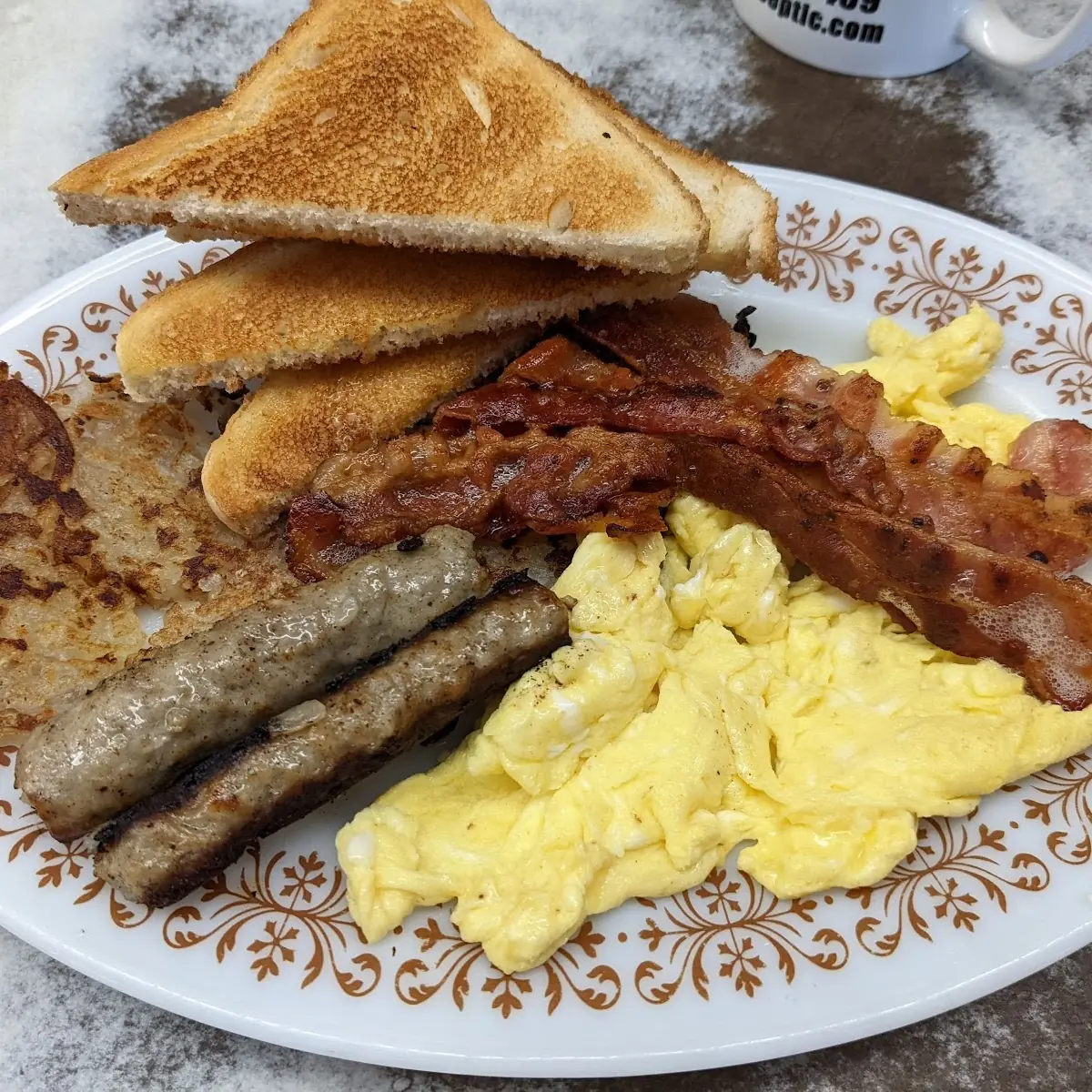 Egg with Bacon Sausage or Ham