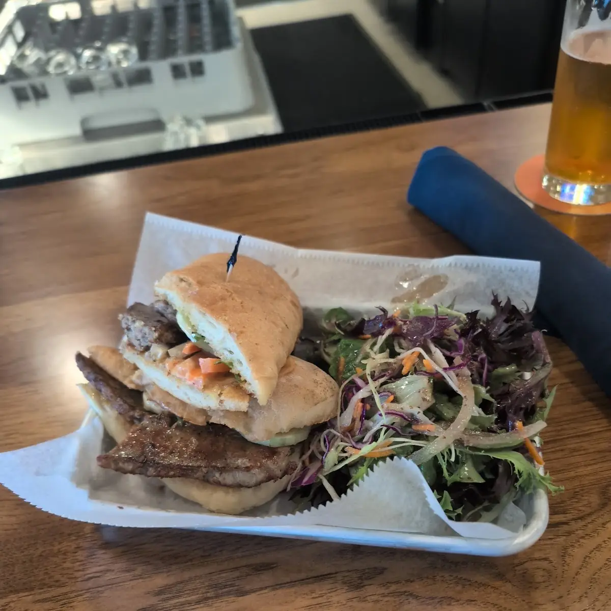 Sausage Bahn MI with Side Salad