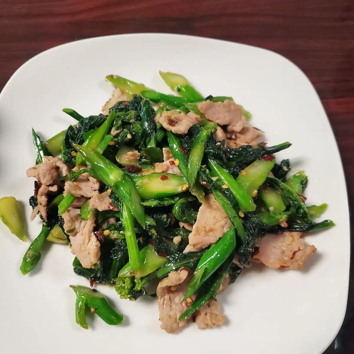 Chinese Broccoli & Crispy Pork