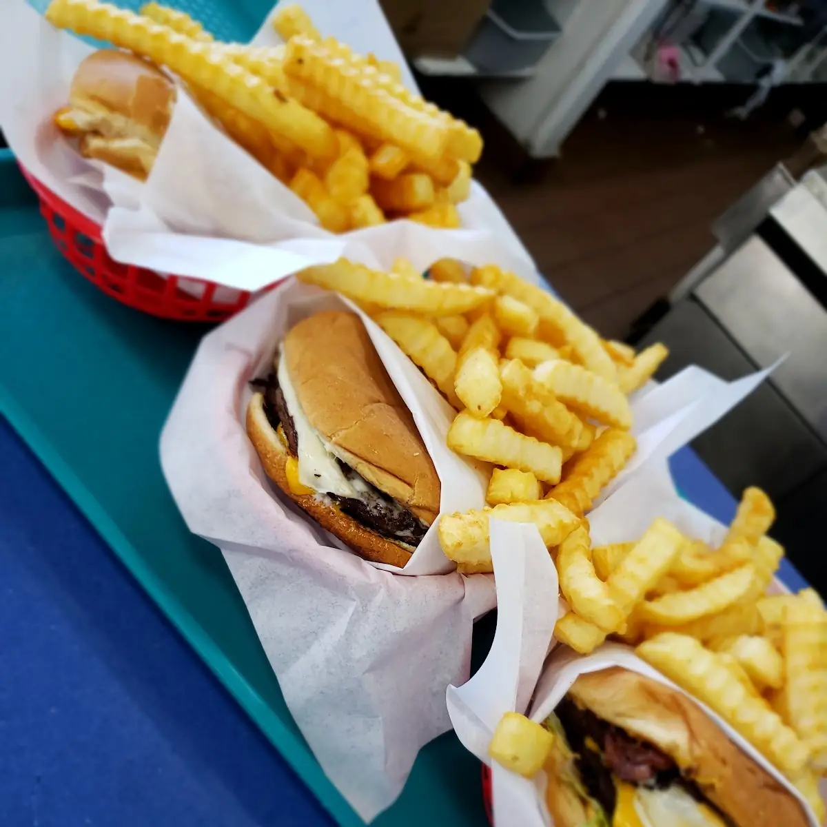 Double Cheeseburger and Fries