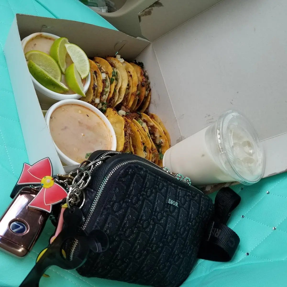 12 Pack Birria Tacos Consomme & Horchata