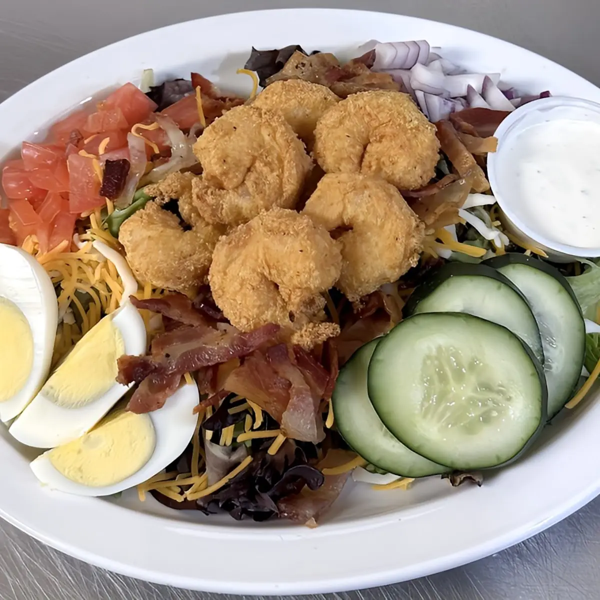 Fried or Grilled Shrimp Salad