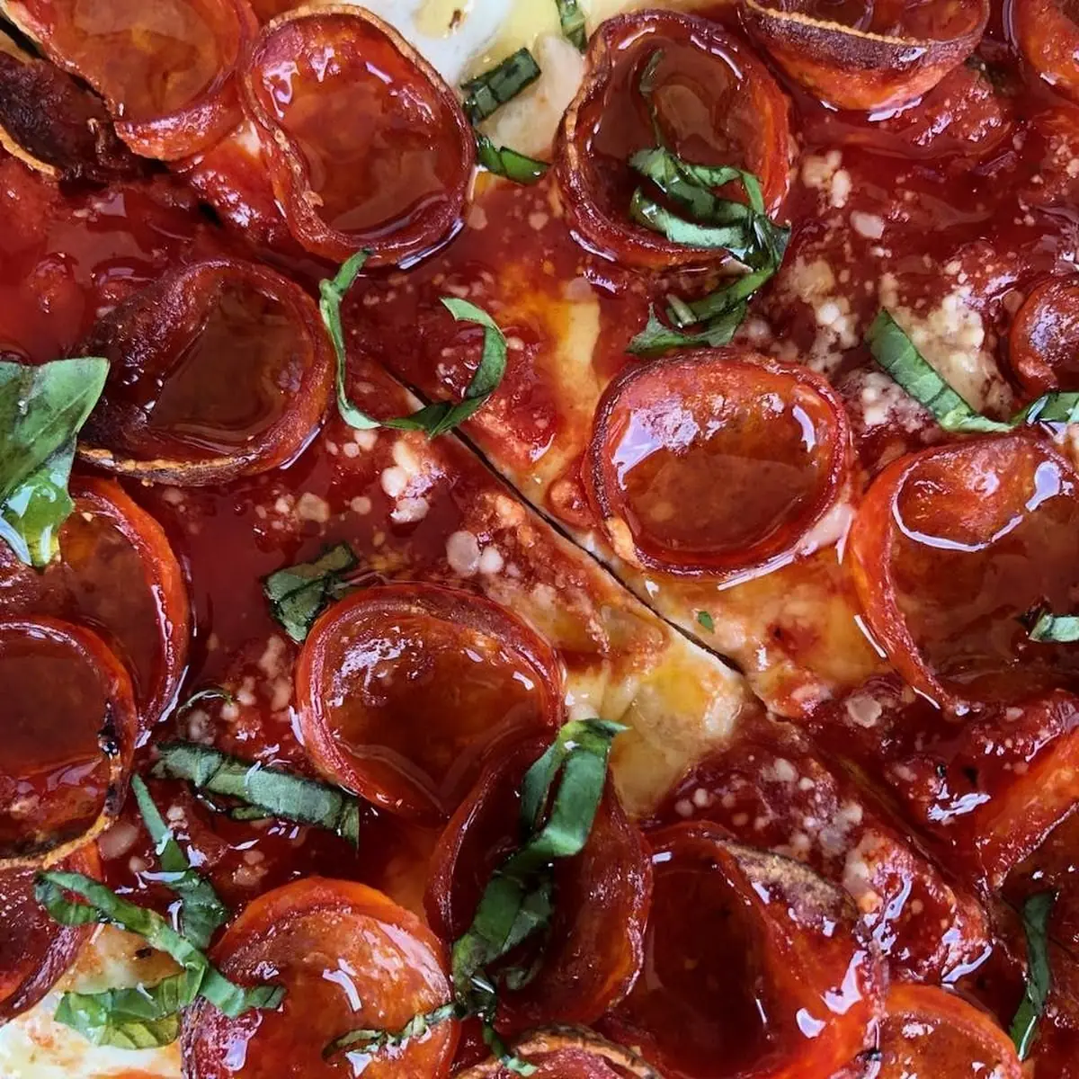 Honey Hot Pepperoni Pizza