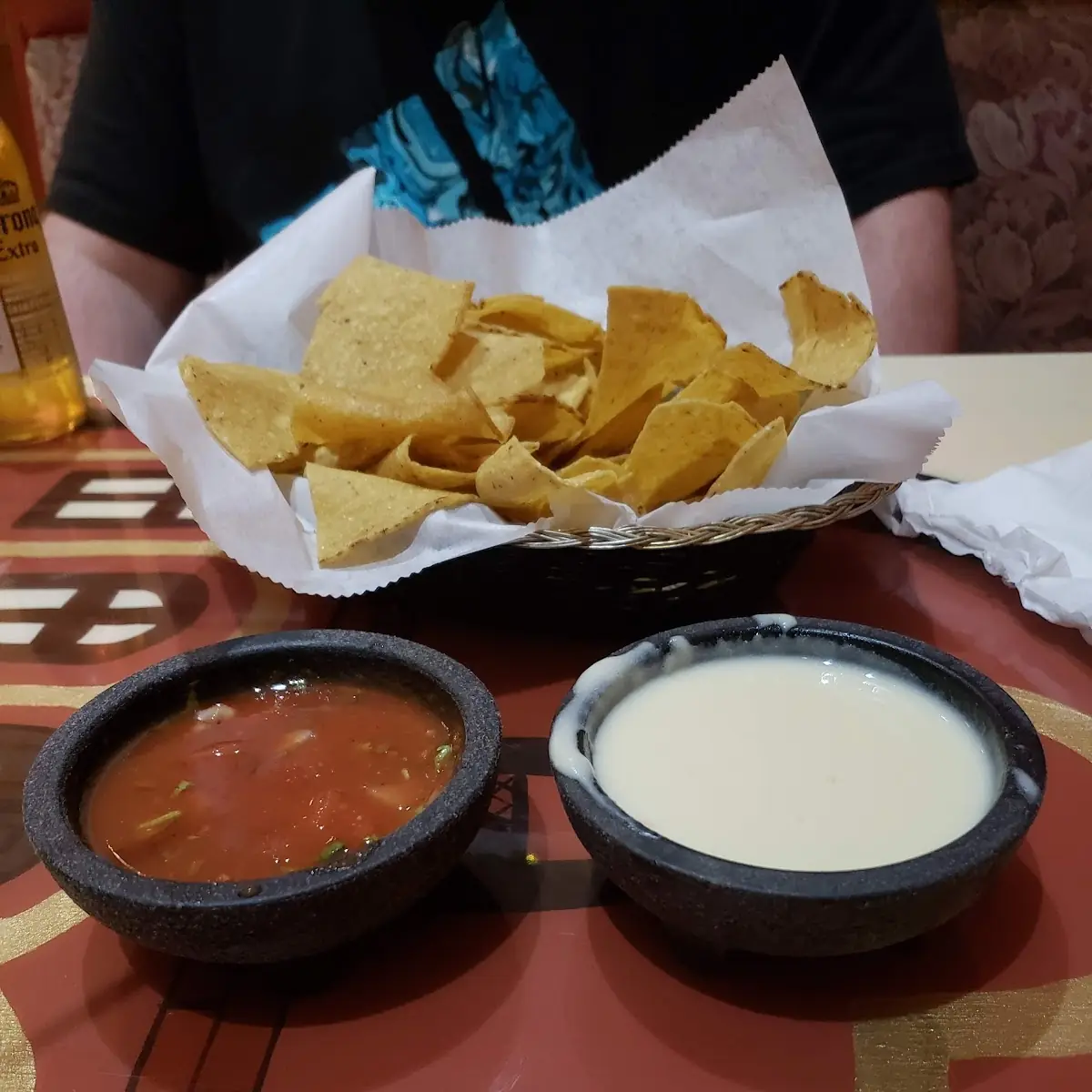 Chips Queso and Salsa