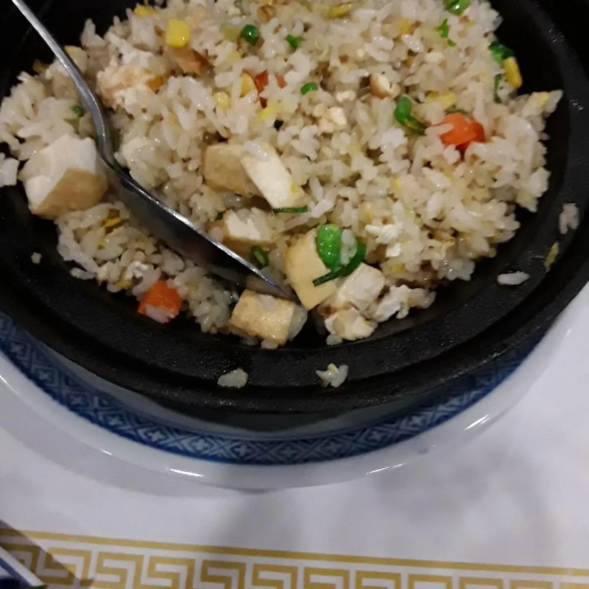 Fried Rice Chicken with Snow Peas