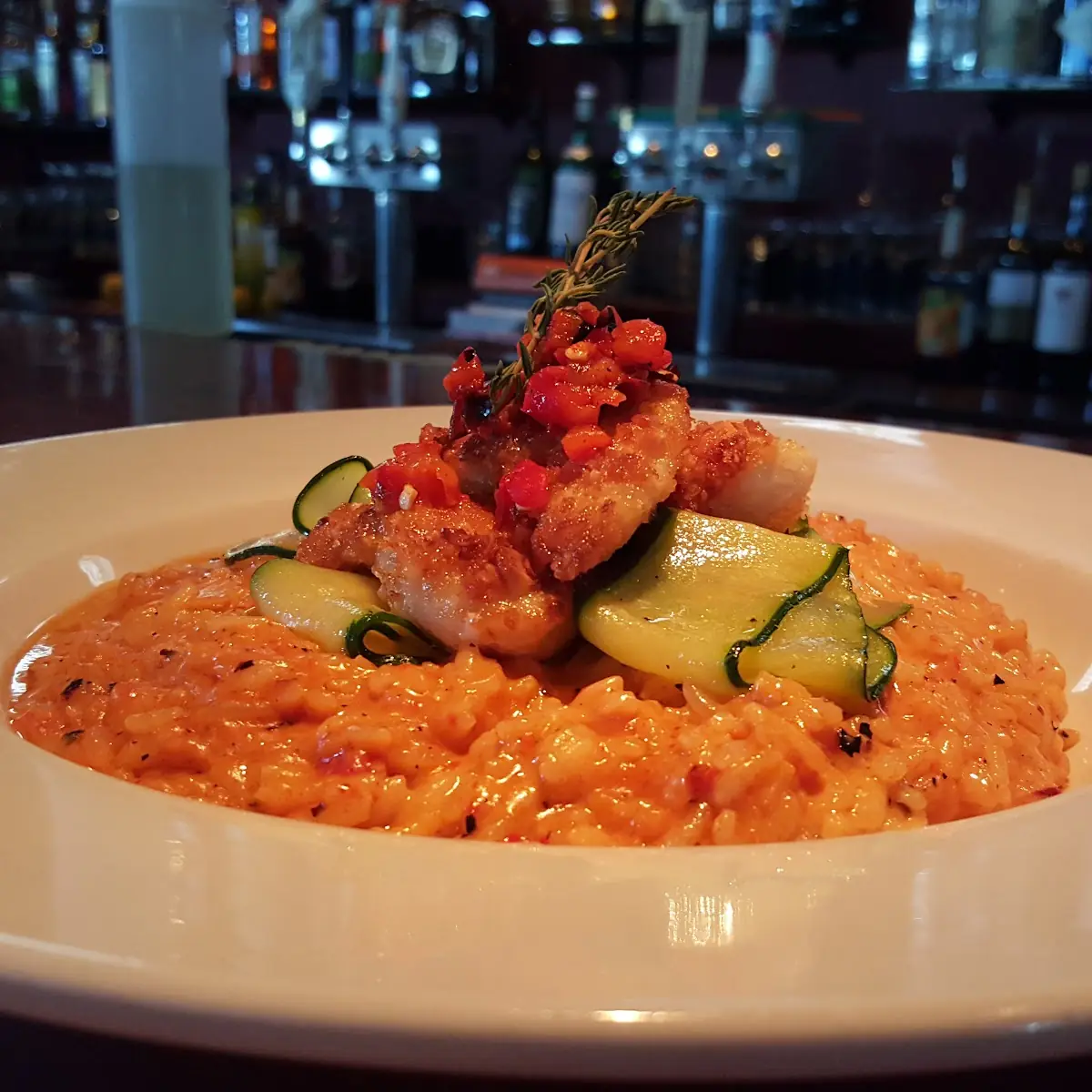 Roasted Red Pepper Risotto