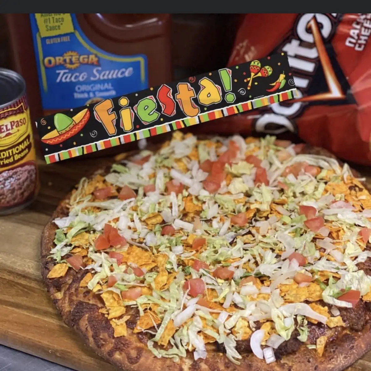 Queso Taco Pizza