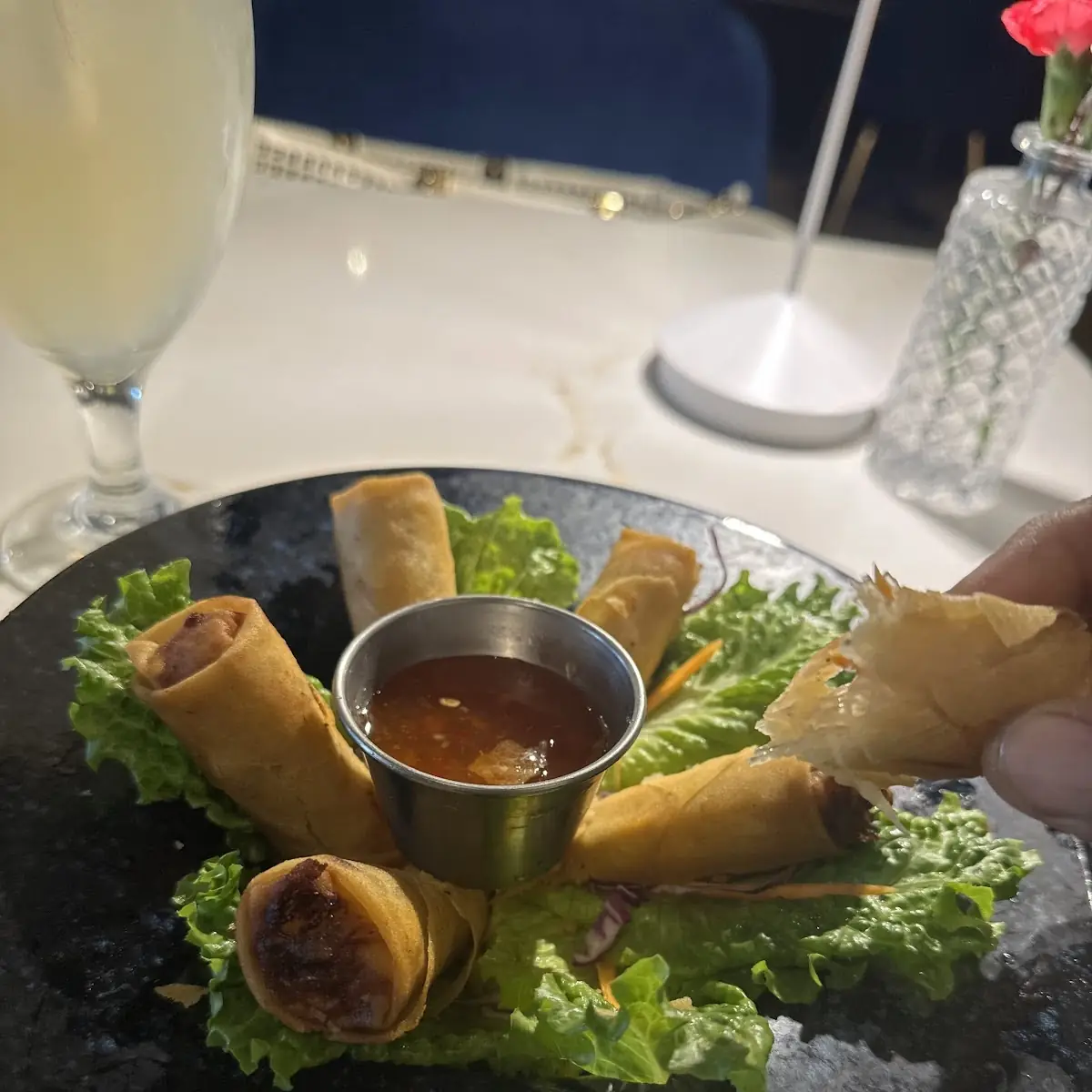 Fried Spring Rolls with Sauce