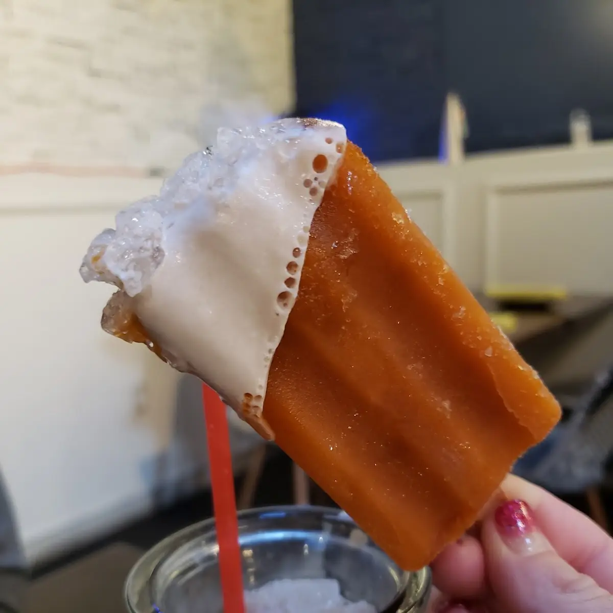 Thai Iced Tea with Thai Tea Popsicle