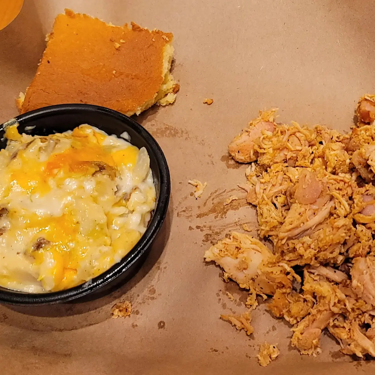 Pulled Chicken and Cheesy Potatoes