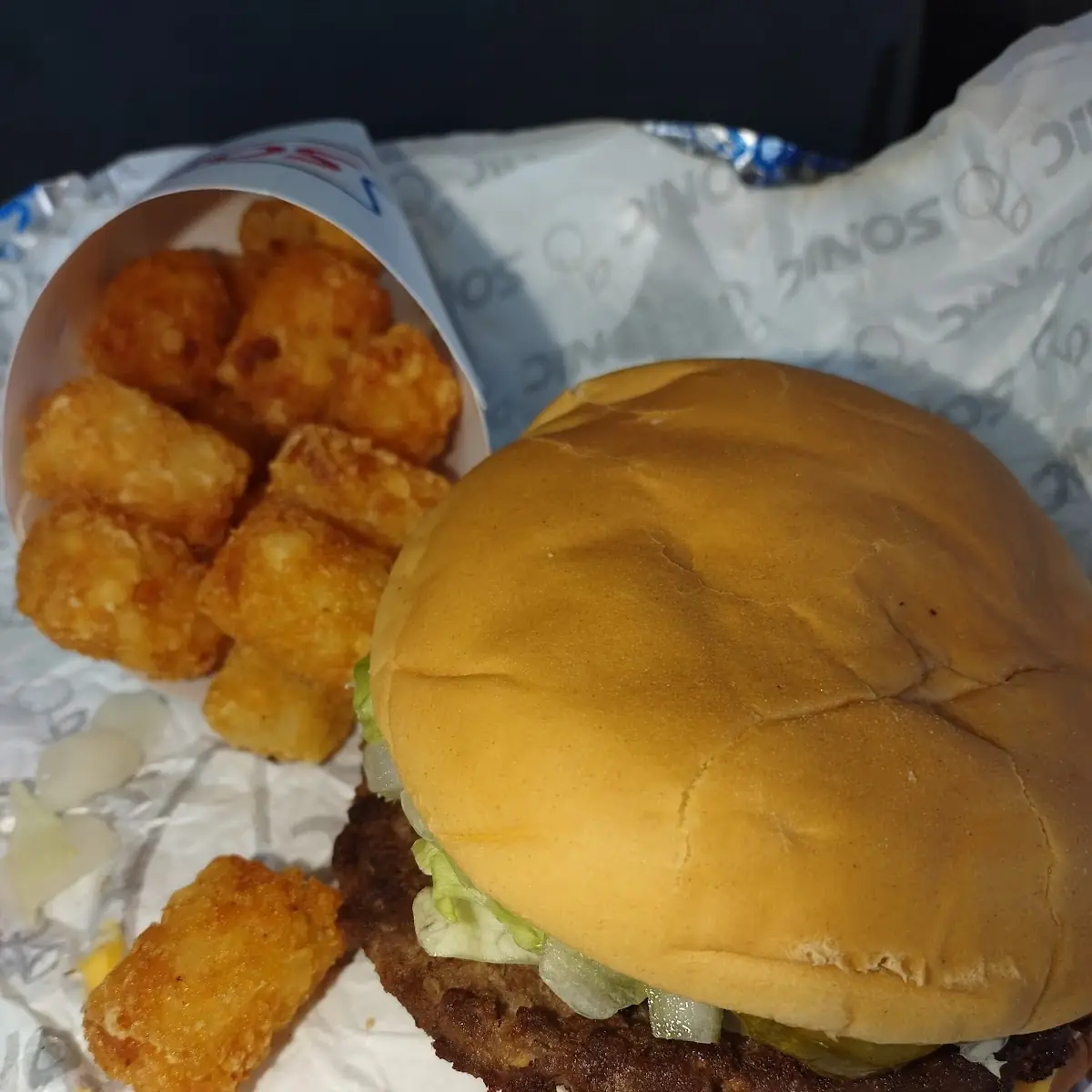 Sonic Cheeseburger Combo
