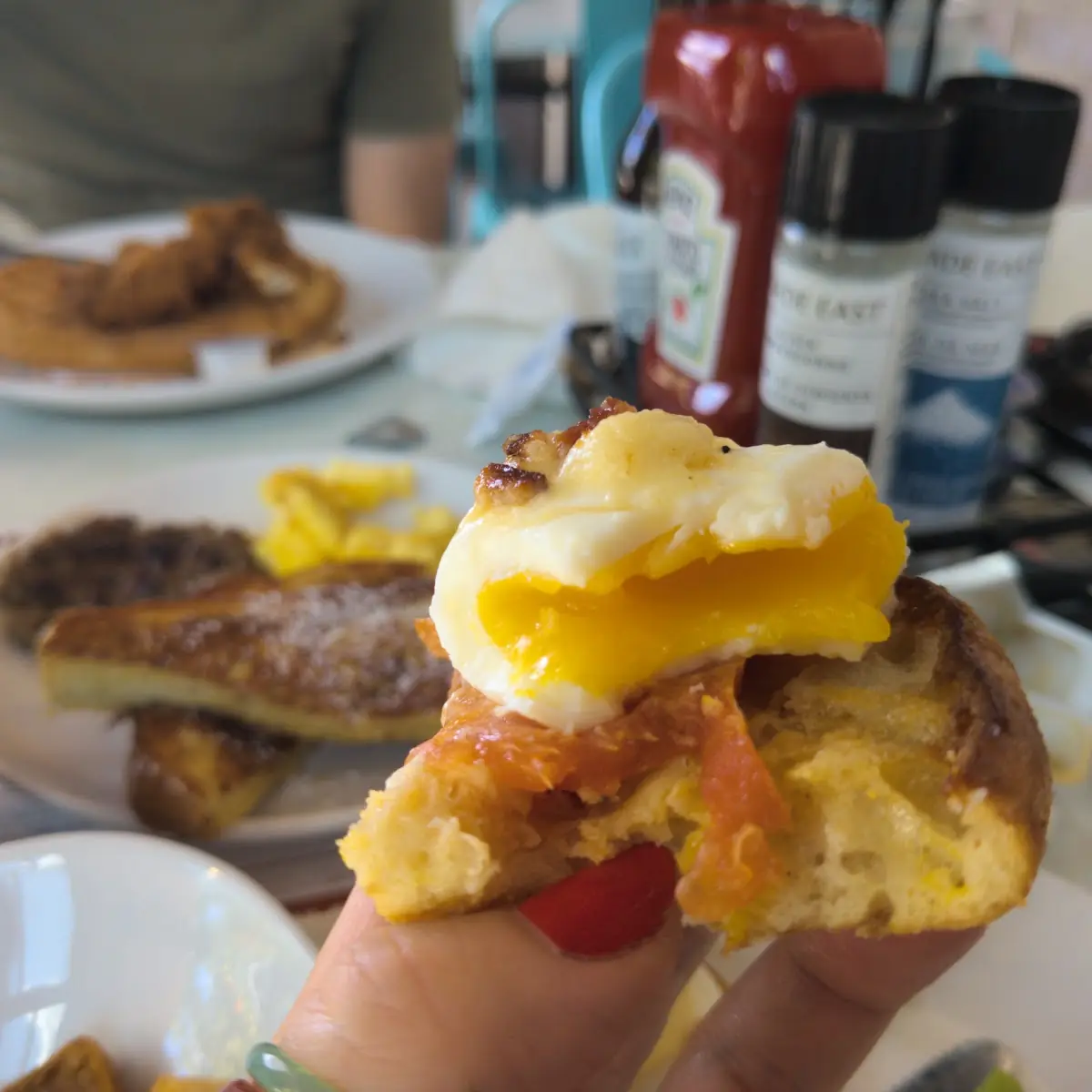Broken Egg Biscuit Sandwich