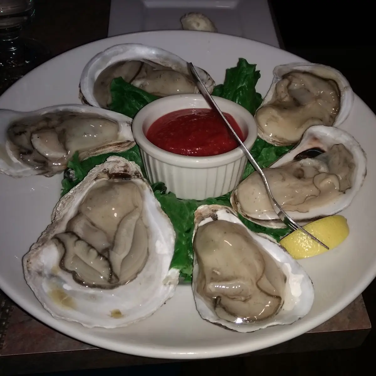 Oysters on the Half Shell Raw