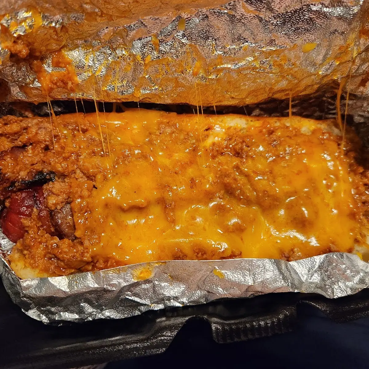 Chili Cheese Bacon Dog