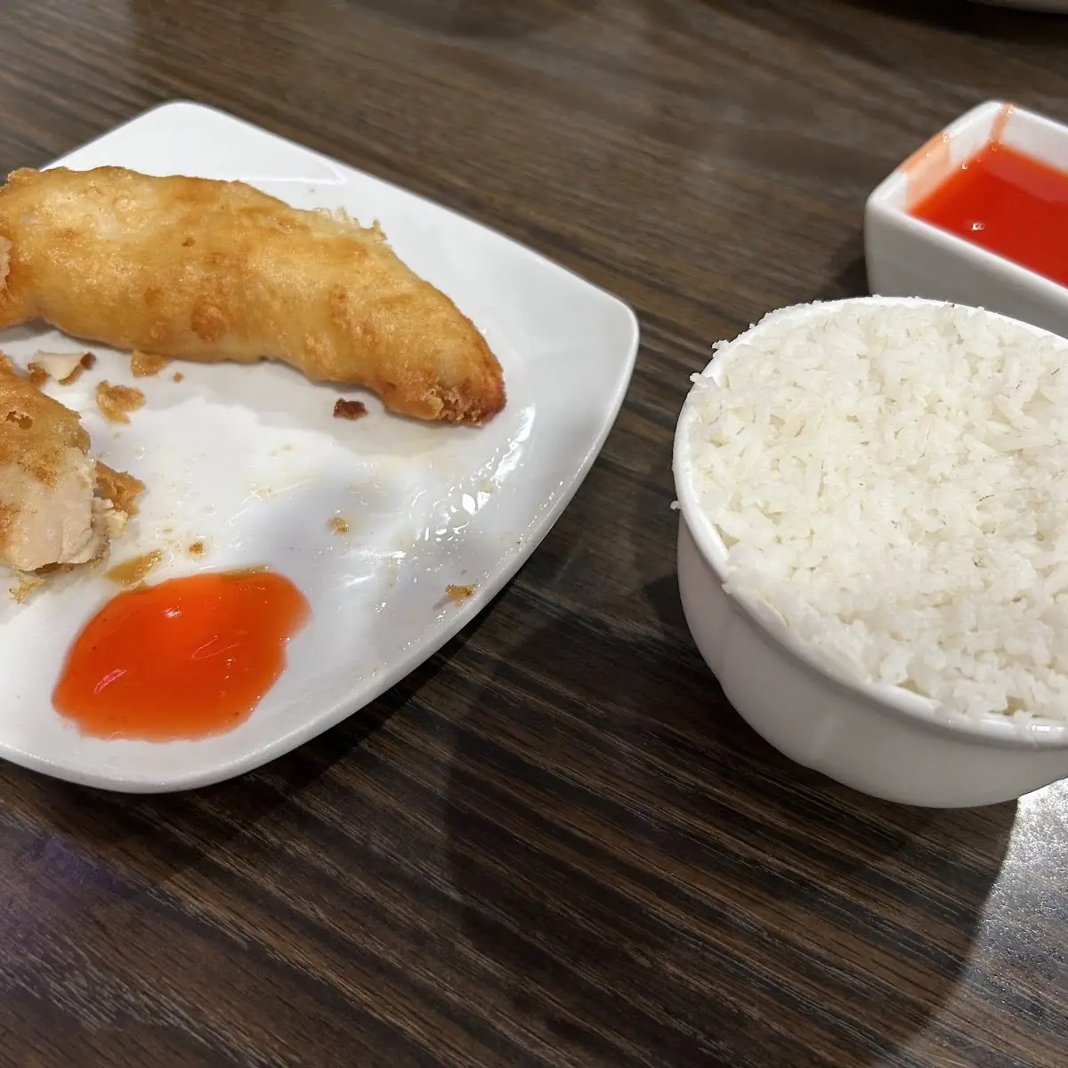 Chicken White Rice Spring Rolls