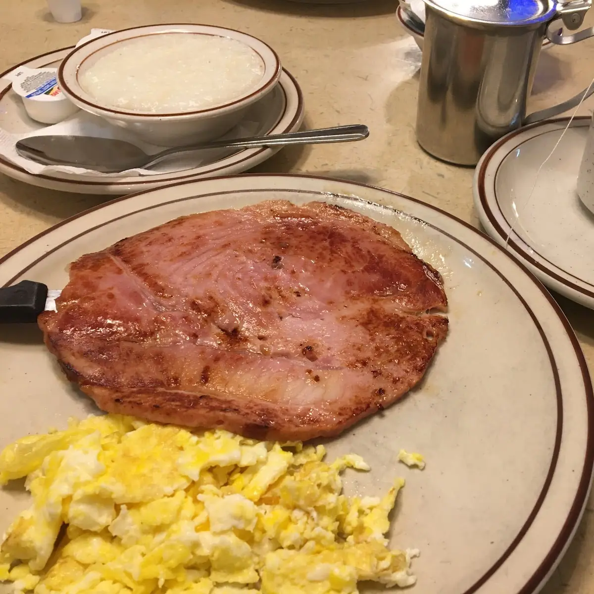 Country Ham with Scrambled Eggs