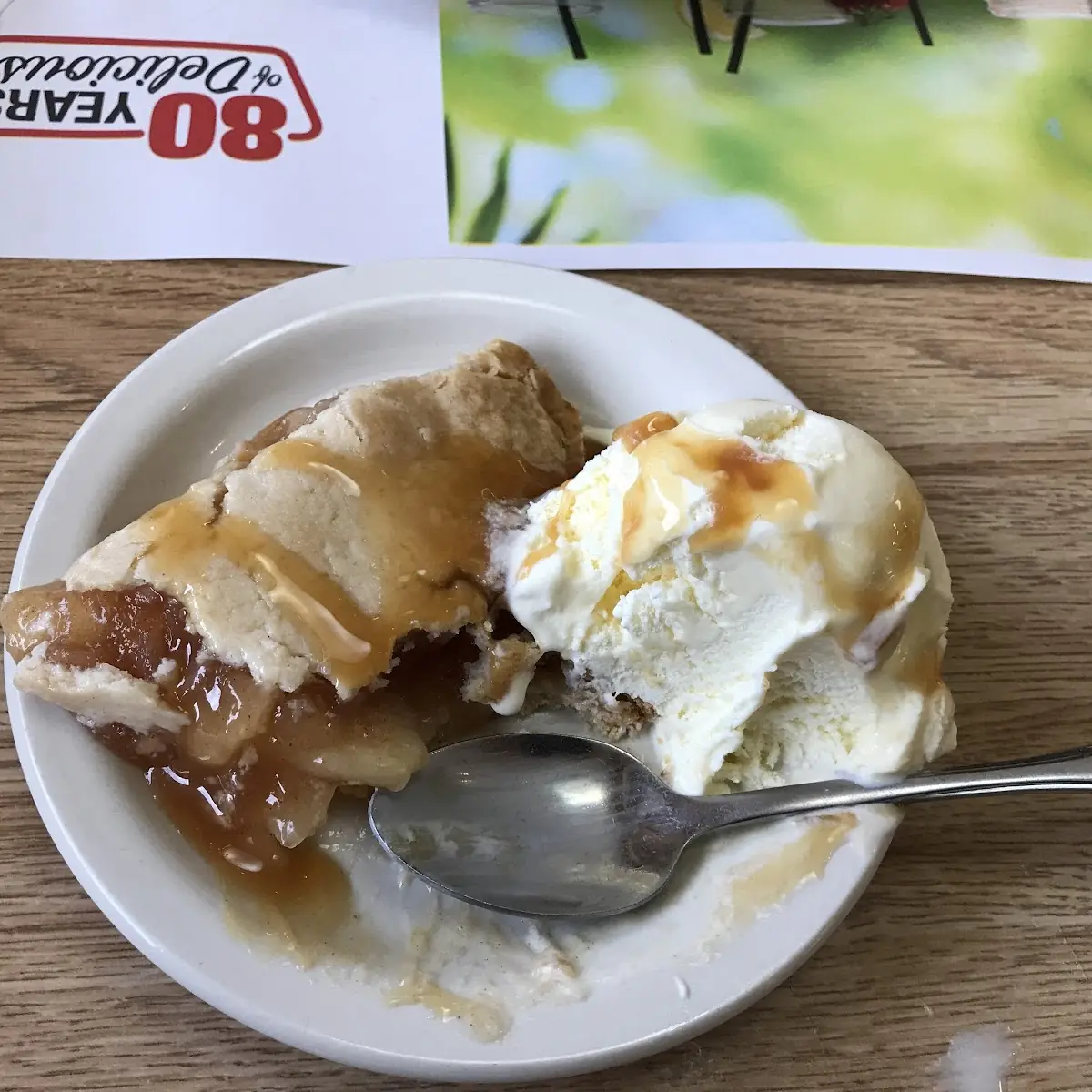 Caramel Apple Pie a La Mode