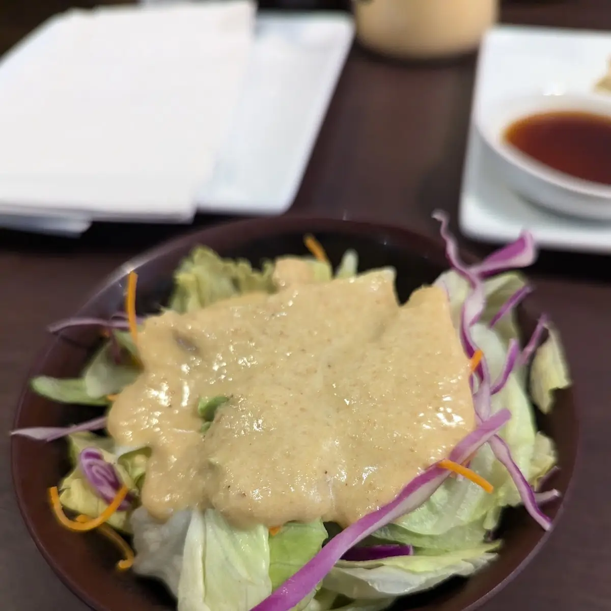 House Salad with Ginger Sesame Dressing