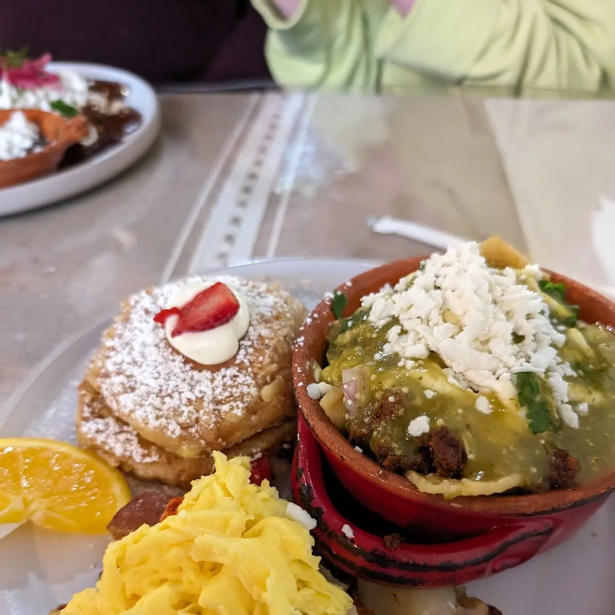 Green Chilaquiles Plate