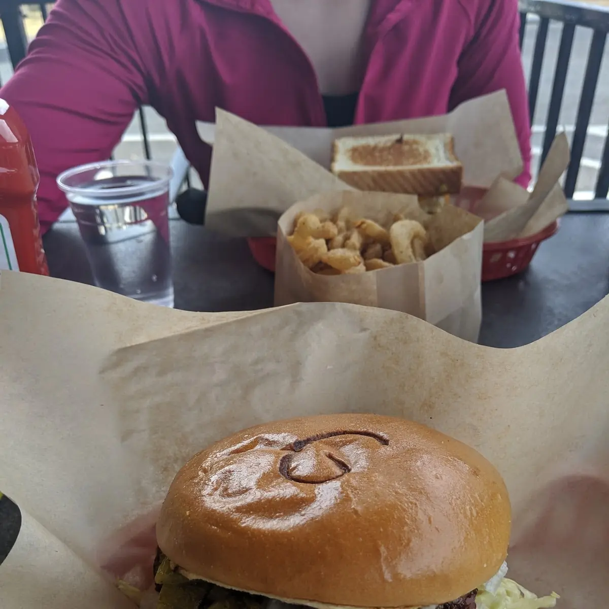 Shrooms N Swiss Burger