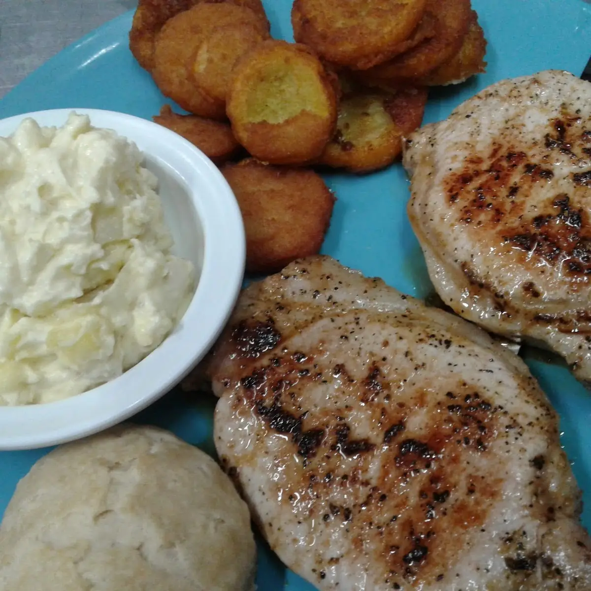 Pork Chops & 2 Sides