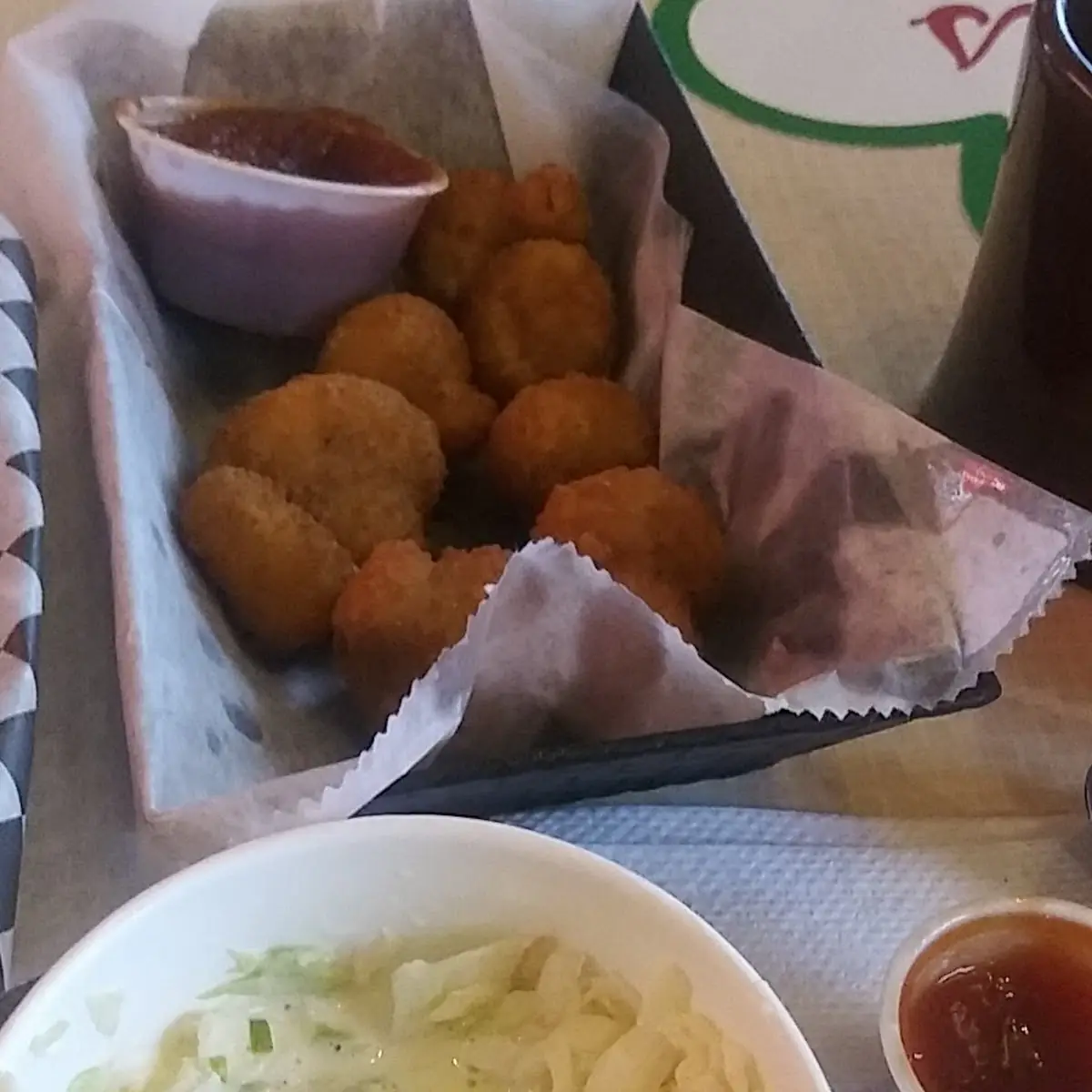 Breaded Mushrooms and Homemade Cocktail Sauce