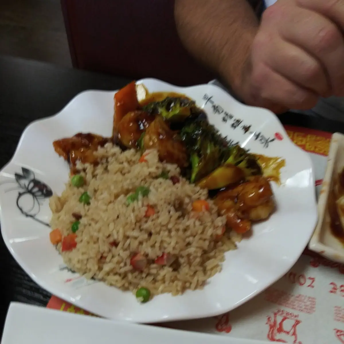Beef and Broccoli with Fried Rice
