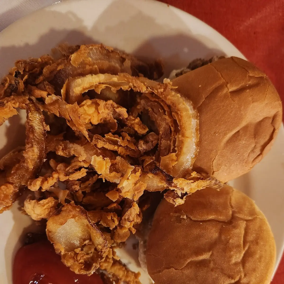 2 Loose Meat Sandwich and Onion Rings
