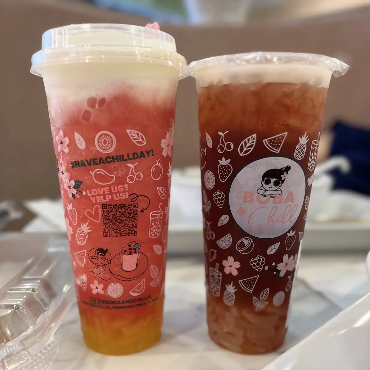 Peach Fruit Green Tea w Aloe Jelly