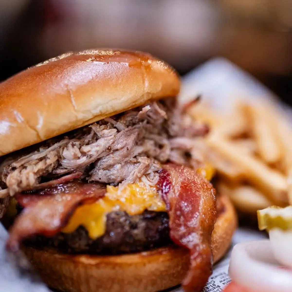 Brisket or Pulled Pork Sandwich