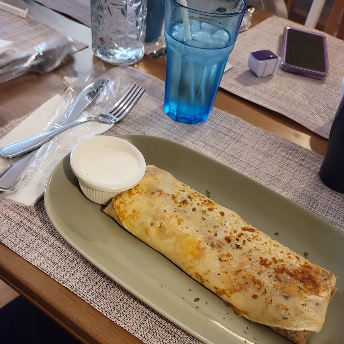 Ham and Cheese Crepe