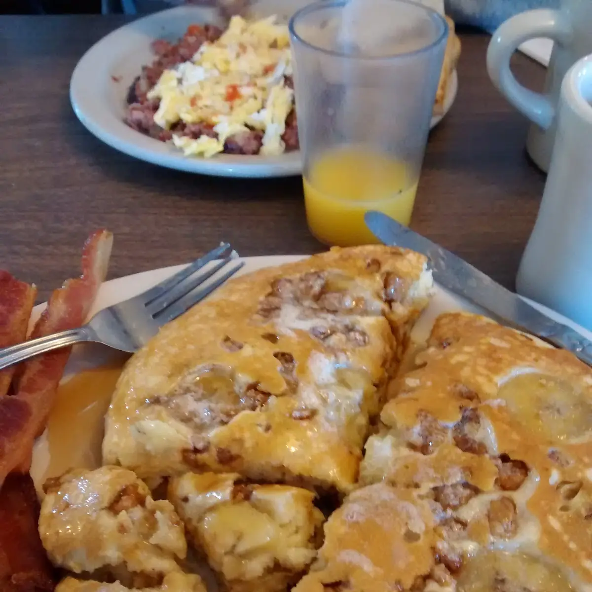Walnut Banana Pancakes