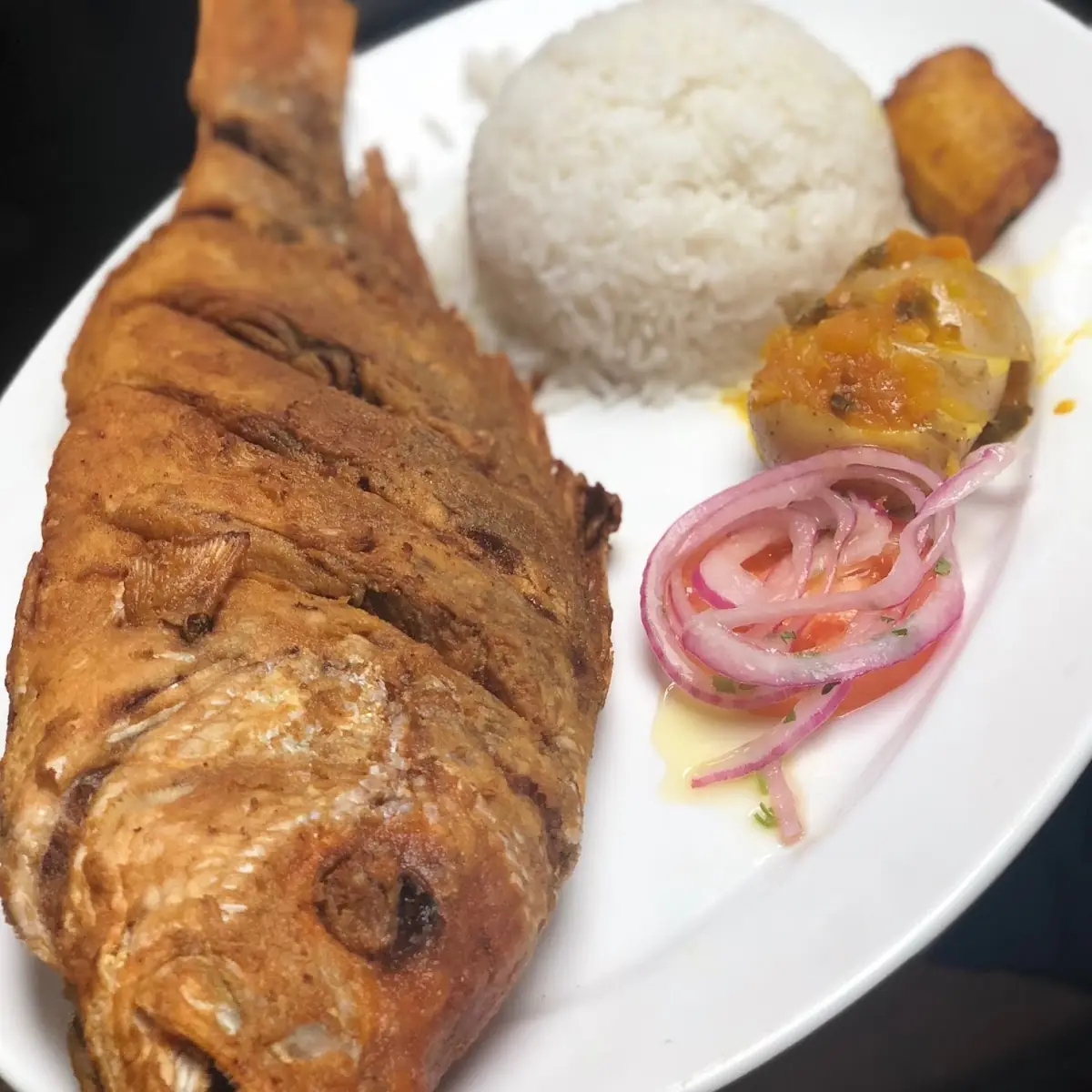 Whole Fried Red Snapper Pargo Rojo Frito